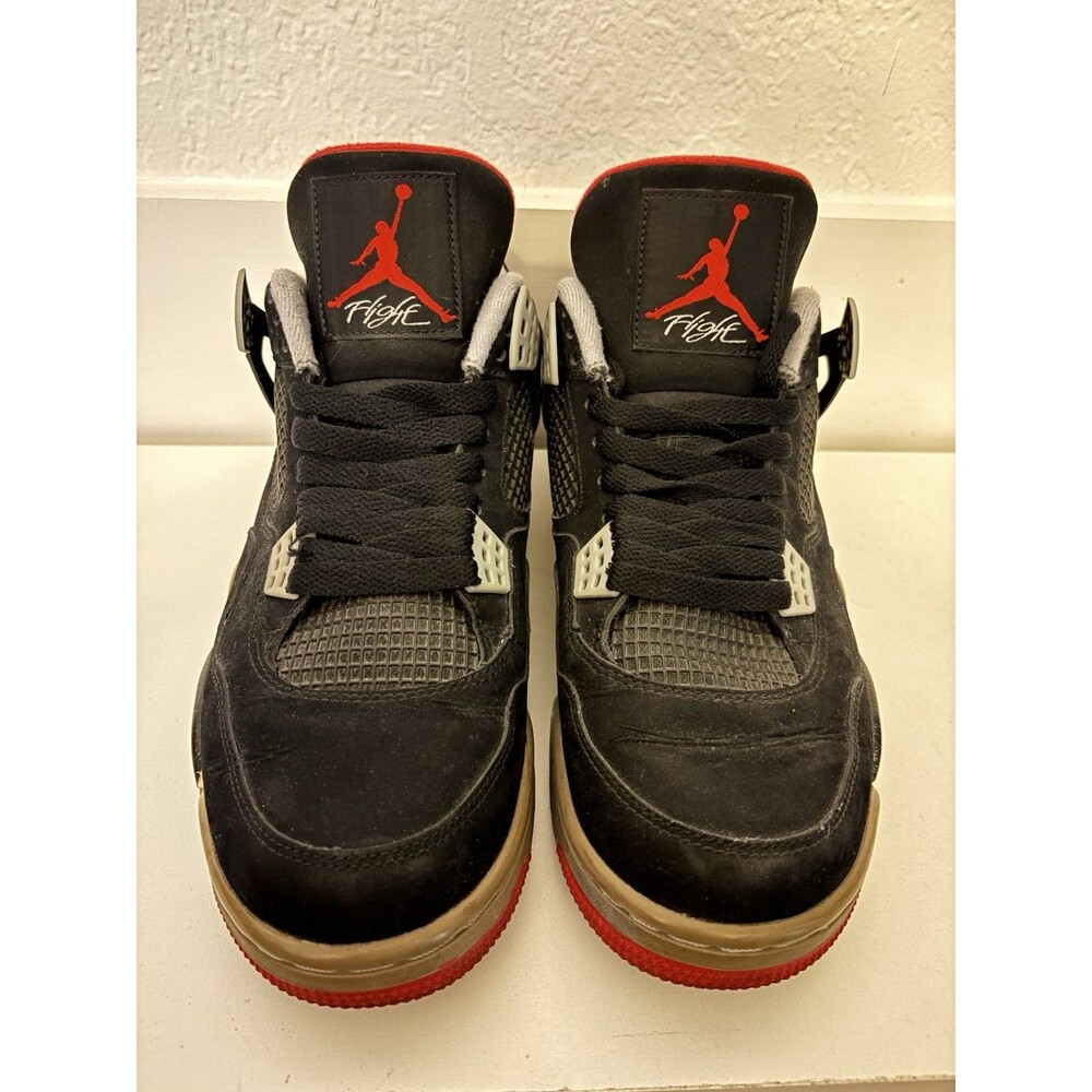 Air Jordan 4 Retro Bred 2012 Men’s Size 9.5 Good Condition Midsole Wear
